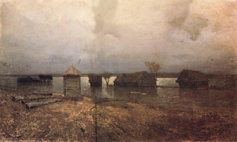 Levitan, Isaak Flood Sweden oil painting art
